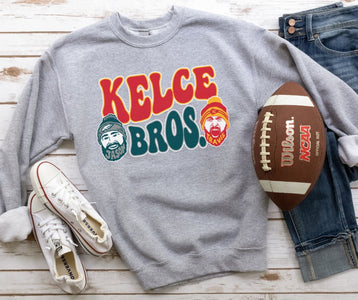 Kelce Bros Grey Sweatshirt - Wholesale - The Red Rival