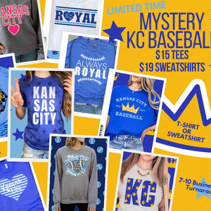💙⚾️MYSTERY KC BASEBALL TEE OR SWEATSHIRT SALE⚾️💙 - Apparel & Accessories - The Red Rival