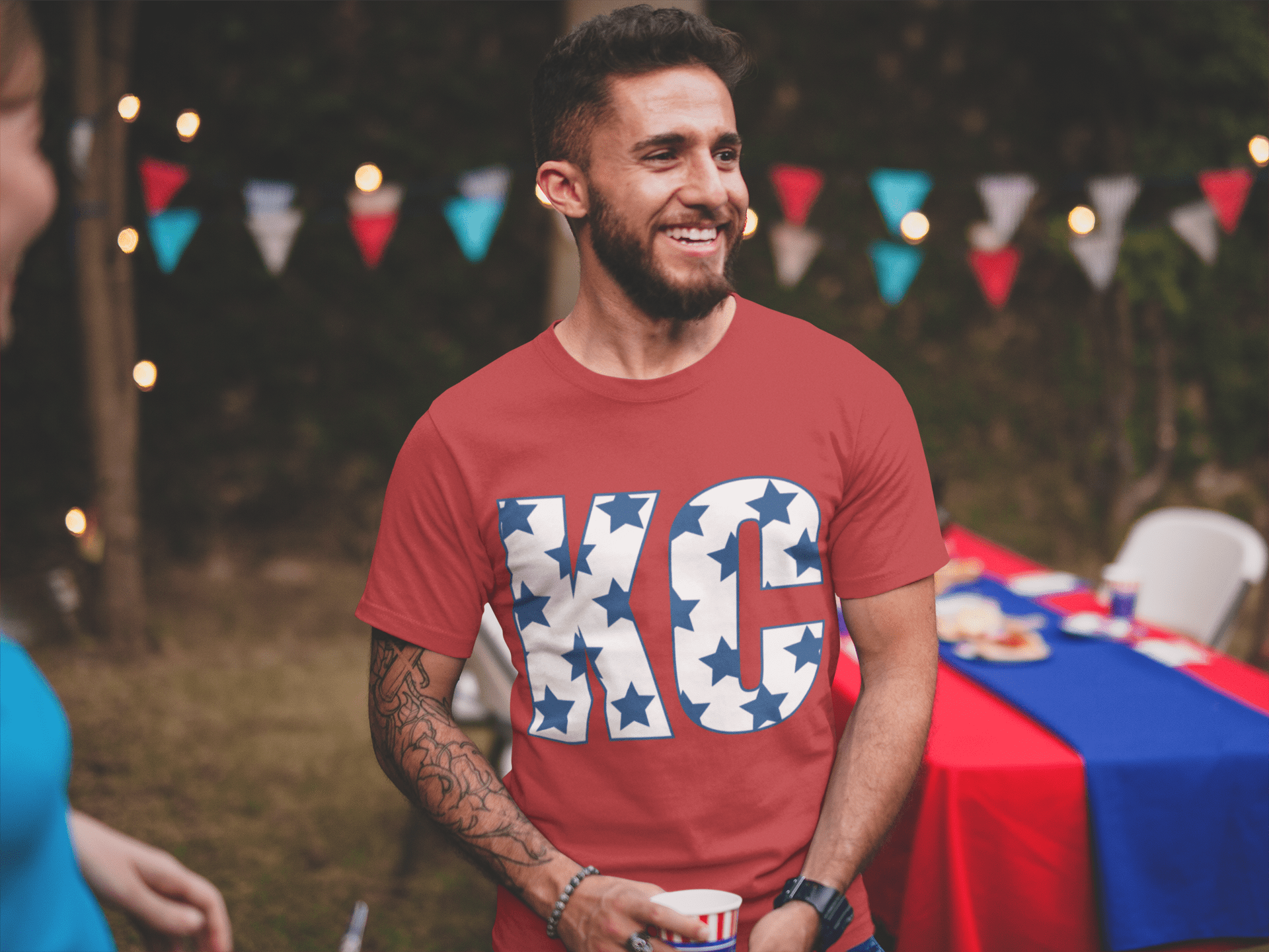 Patriotic KC Star Red Graphic Tee - Tees & Sweatshirts - The Red Rival