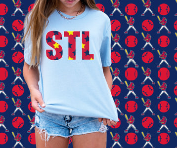 STL Stars Light Blue Graphic Tee - Tees - The Red Rival