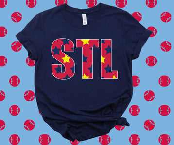STL Stars Navy Graphic Tee - Tees - The Red Rival