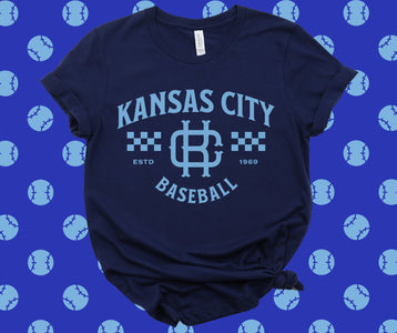 Vintage Kansas City Navy Graphic Tee - Graphic Tee - The Red Rival