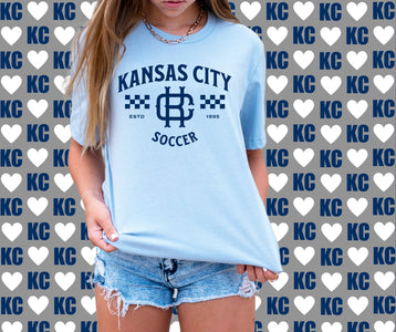 Vintage Kansas City Soccer Light Blue Tee - Graphic Tee - The Red Rival