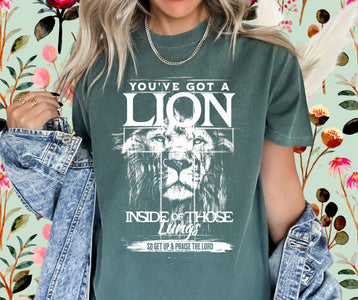You've Got a Lion Dark Green Graphic Tee - Graphic Tee - The Red Rival